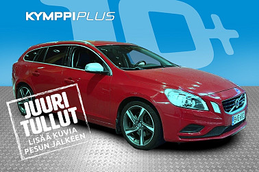 Volvo V60 D5 R-Design ** Webasto / Xenon / BT-audio ** - 2x renkaat ja vanteet / Jakohihna vaihdettu 07 / 2025