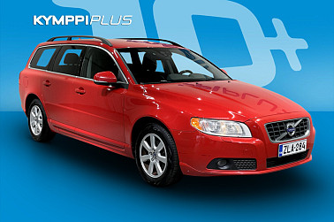 Volvo V70 T4F Momentum aut ** Koukku / Cruise / Puolinahat ** - Punainen Volvo – tilaa, turvaa ja tehoa. Parkkeeraa tyylillä, aja mukavasti ja nauti joka matkasta!