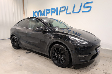 Tesla Model Y Long Range ** Koukku / Lasikatto / Matrix-Led / Adapt. vak ** - Nelivetoinen, koukullinen, väriltään Musta oleva Tesla odottaa sinua - tartu tähän jo tänään!