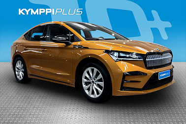 Skoda Enyaq Coupe 80x 4x4 RS iV **Matrix LED / Adapt.vakkari / Lämpöpumppu / Lasikatto / Kamera / Koukku** - Nelivetoinen, tyylikäs ja huippuvarusteltu Skoda Enyaq Coupé RS – sähköistä voimaa ja premium-mukavuutta parhaimmillaan!