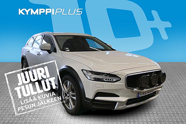 Volvo V90 Cross Country D4 AWD Plus aut ** Suomi-auto / Koukku / Adapt. Vakkari / VOC / Webasto / Nahkasisusta - RAHOITUSKORKO tähän autoon vain 1,99% - Tyylikäs ja tilava Volvo V90 CC D4 AWD – Suomi-auto nelivedolla, nahkasisustalla ja Webastolla.