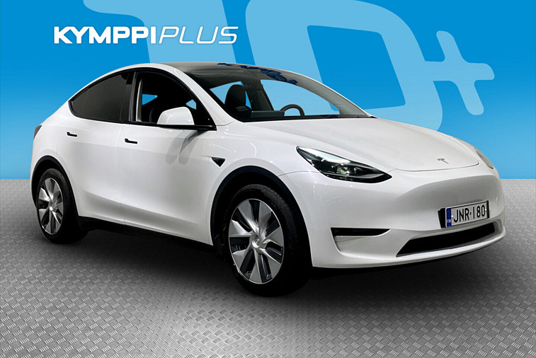 Tesla Model Y Long Range - Akkutesti SoH 95,6 %, kahdet vanteet renkaineen, lämpöpumppu, akuston esilämmitys, adaptiivinen vakionopeudensäädin, vetokoukku 1 600 kg, lasikatto, premium-äänentoisto, sähköluukku, , neliveto 351 hv