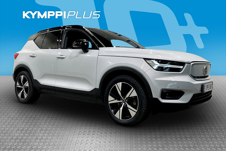 Volvo XC40 Recharge Twin Business Plus aut 300 kW, 78 kWh / Akkutesti SoH 91,4 % / Vetokoukku / Adaptiivinen vakionopeudensäädin (ACC) - Suomi-auto, toiselta omistajalta, vetokoukku, adaptiivinen vakionopeudensäädin (ACC), lämpöpumppu, sähkömuistipenkki, Kessy-avaim
