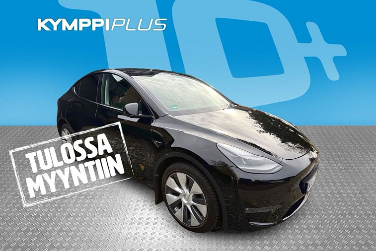 Tesla Model Y Long Range - Sähköinen toimintamatka jopa 533 km (WLTP) / Pikalataus jopa 250 kW / Tehdastakuu 4 v / Mukautuva vakionopeudensäädin / Penkinlämmittimet / Sähkötoiminen takaluukku / Navigointi