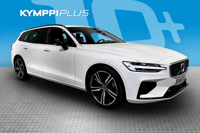 Volvo V60 T6 TwE AWD R-Design aut - Panorama / ACC / LED / Nahat / VOC / Navi / KeyLessGo / City Safety / Webasto / Juuri huollettu / Uusi tuulilasi
