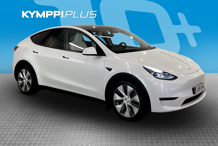 Tesla Model Y Long Range - SoH 93,9 % / ACC / Matrix-LED / Lasikatto / Vaaleat nahat / Premium Audio