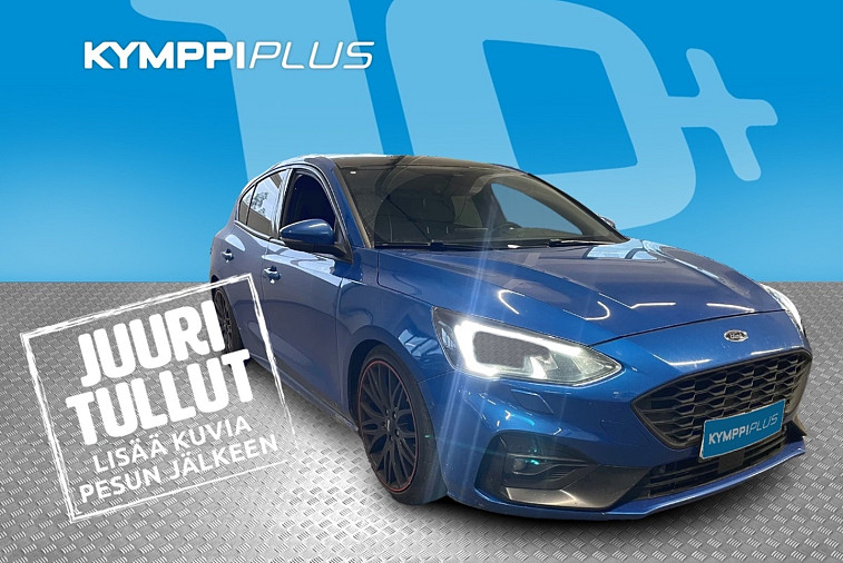 Ford Focus 1,5 EcoBoost 150hv A8 ST-Line 5-ovinen - Adaptiivinen vakionopeudensäädin, lisälämmitin ajastimella, B&O-äänentoisto, panoraamakatto, lämmitettävä tuulilasi, peruutuskamera, puolinahkaverhoilu, navigointi
