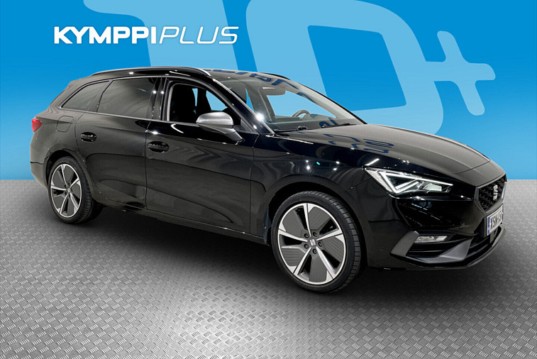 Seat Leon Sportstourer 1,4 PHEV 204 eHybrid FR DSG ** Adapt. vakkari / Peruutuskamera / LED valot / Kaistavahti - Lämmitettävä ratti / Langaton lataus / Liikennemerkkien tunnistus / Kaukovaloavustin