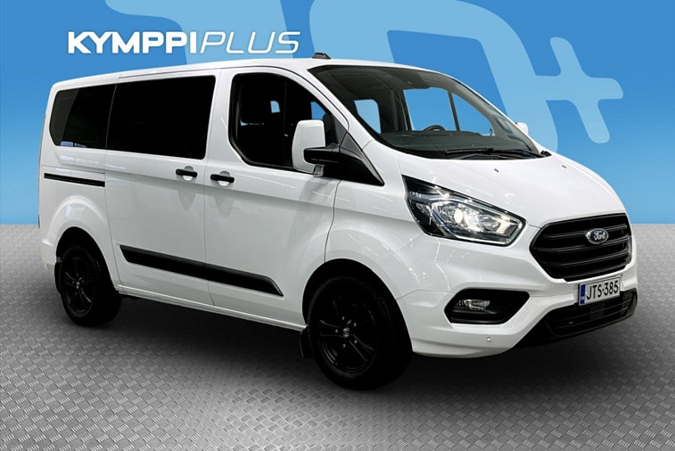 Ford Tourneo Custom 320 (1,0 EcoBoost 125 hv) PHEV - 9-paikkainen Transit kaupan! - Vakkari / P.tutkat / Lämmitettävät tuulilasi / Ford Connect / Kahdet renkaat