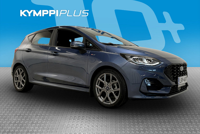 Ford Fiesta 1.0 EcoBoost Hybrid (mHEV) 125hv A7 DCT ST-Line X 5-ovinen** Avaimeton lukitus / Ratinlämmitin / 1-omistaja - Erittäin siistikuntoinen ja taloudellinen Ford ensimmäiseltä omistajalta! Täydellinen merkkiliikkeen huoltohistoria ja tehdastakuu voimassa. Tyyl
