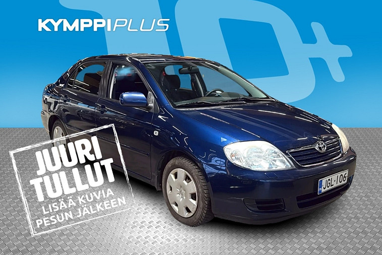 Toyota Corolla Corolla 1,6 VVT-i Linea Terra 4ov / Pitkä leima / Ilmastointi / Moottorinlämmitin - Katsastus vasta ensi kesänä / Ilmastointi / Moottorinlämmitin / Suomi-auto / Penkinlämmittimet / Nastarenkaat talveksi