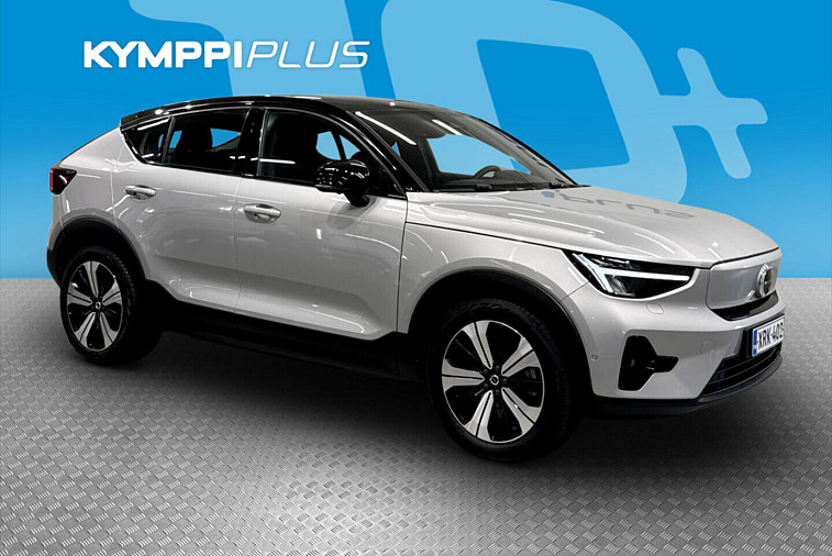 Volvo C40 Recharge Twin Launch Edition aut / SOH. 91.9% / Muistipenkki / Kessy / Navi / 2x renkaat ja vanteet - Akuston esilämmitys / Koukku / ILP / Pano / Acc / Harman&Kardon / Voc / Blis