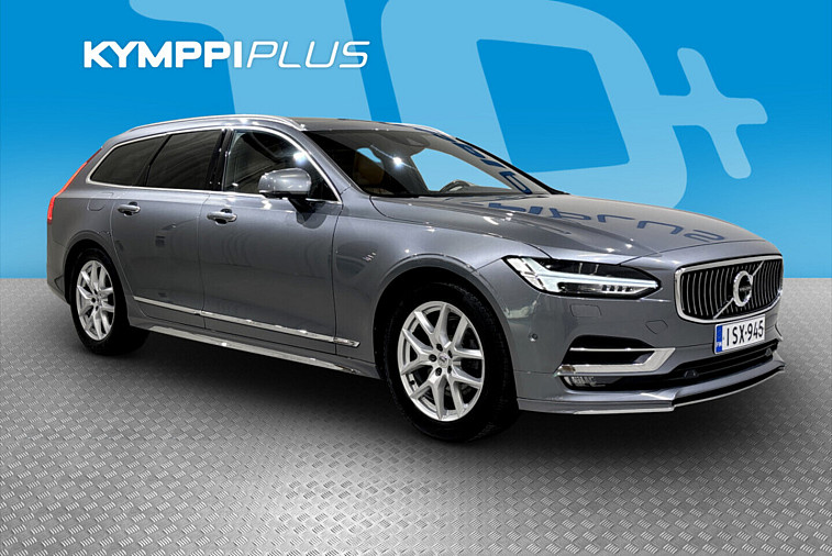 Volvo V90 D5 AWD Inscription aut - ACC / Sähkötakaluukku / Nahat / Sähköpenkit edessä muistilla / Koukku / P.kamera / B&W /