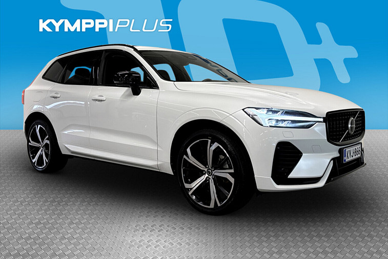 Volvo XC60 T6 AWD Long Range Plus Dark R-Design aut - Suomi-auto, merkkihuollettu, adaptiivinen vakionopeudensäädin, panoraama-lasikatto, nahkaverhoilu, muistipenkit, lisälämmitin, lämmitettävä ohjauspyörä, kahdet renkaat, vetokoukku, avaimeton kulku