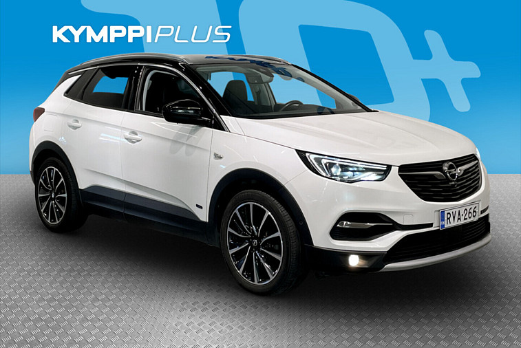 Opel Grandland X Innovation Plus 225 PHEV FWD A8 - Kattavasti Varusteltu Hybrid Opel, Akuston SOH 91,3%. Löytyy mm. Ilmastoidut istuimet nahkaverhoilla, Adaptiivinen vakionopudensäädin, Katveavustin, LED-valot sekä tuore leima!