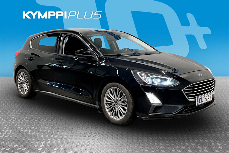 Ford Focus 1,5 TDCi EcoBlue 120hv A8 Titanium 5-ovinen - Webasto / Adapt.vakkari / Led-valot / Tutkat / Koukku