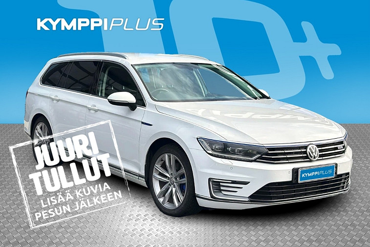 Volkswagen Passat Variant GTE Plug-In Hybrid 160 kW (218 hv) DSG-automaatti - Vetokoukku / Peruutuskamera / Adapt. vakkari / Sähkötoiminen takaluukku / LED-valot / Juuri huollettu / Alcantara