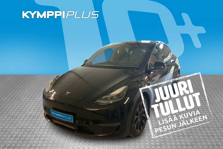 Tesla Model Y Long Range - 2x renkaat ja vanteet / Koukku / Lämpöpumppu / Lasikatto / ACC