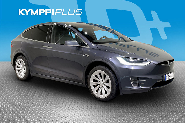 Tesla Model X Long Range Plus 6-P - ** LED / ACC / Navi / P.tutkat / P.kamera / Falcon Wing -takaovet / Lasikatto / Kaistavahti / Koukku **