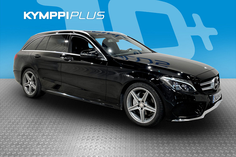 Mercedes-Benz C 180 T A AMG Premium Edition / AMG-paketti / Vetokoukku / Moottorilämmitin, sisätilanpistoke ja sisätilapuhallin - Suomi-auto, AMG-paketti, vetokoukku, moottorilämmitin sisätilanpistokkeella ja -puhaltimella, LED-ajovalot, pysäköintiavustin, jakopää ketjul