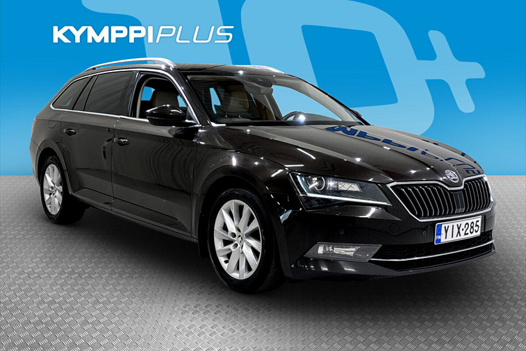 Skoda Superb Combi 2,0 TDI 190 Style DSG Autom. - Viimeisin huolto 02/2026 / Mukautuva vakionopeudensäädin / Webasto / Canton-äänentoisto / Kuskin penkissä muistipaikat / Sähkötoiminen takaluukku / Bi-Xenon-ajovalot