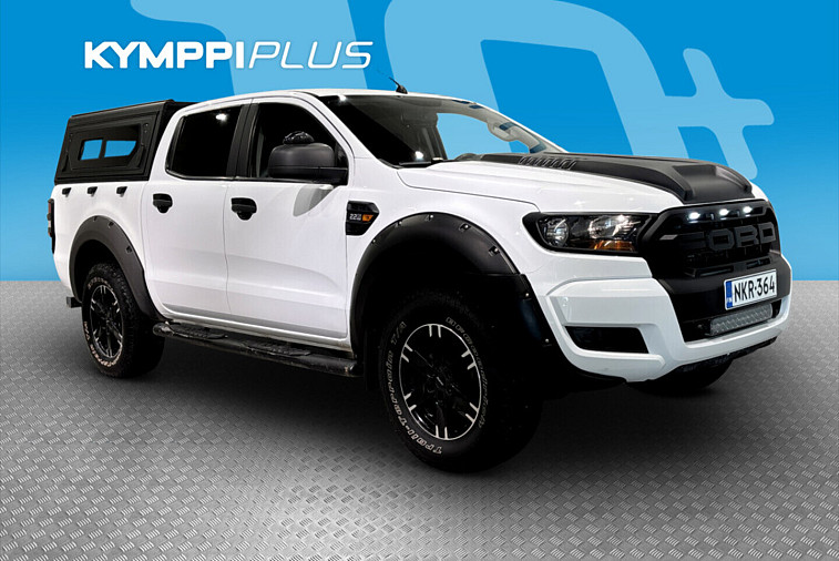 Ford Ranger Double Cab 2,2TDCi 160 hv M6 XL AC 4x4 - Koukku / Lukittava kuomu / 5-paikkainen henkilöauto / Kamera / Kylkiputket / Työvalot / Uusi tuulilasi