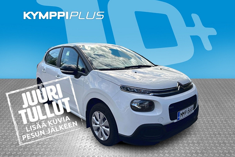 Citroen C3 PureTech 82 Feel - Kahdet renkaat vantein / Hyvä huoltohistoria / Ilmastointi / Vakionopeudensäädin / Peruutustutka / Bluetooth