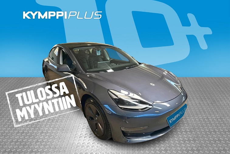 Tesla Model 3 Long Range - Bi-Led valot / Nahkasisusta / Spotify / Apple Music / ACC / Bluetooth / Navi / Kamera / Lasikatto