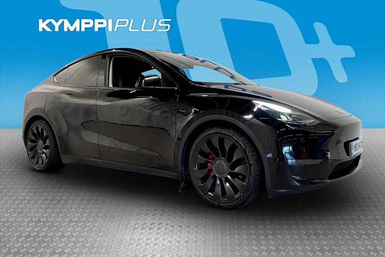 Tesla Model Y Performance / SoH 88,7 % / EAP / AMD Ryzen / Premium Audio / Matrix-LED / Lasikatto - Akkutakuu 8 vuotta / 192 000 km, adaptiivinen vakionopeudensäädin (ACC), Matrix-LED-ajovalot, Parannettu Autopilot, langaton puhelimen lataus, talvirenkaat kitkat, 21