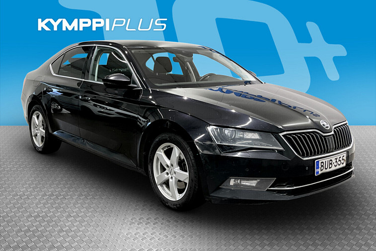 Skoda Superb 1,6 TDI Edition DSG Autom. - 2-omisteinen Suomi-auto, huollettu 8/2026, Webasto kaukosäätimellä, alle taittuva vetokoukku, DSG-automaatti, Kessy, CarPlay, navigointi, peruutuskamera, tutkat edessä ja takana, Xenon-ajovalot
