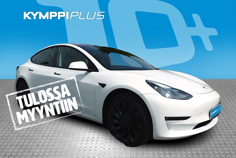 Tesla Model 3 Performance - Matrix-led / Lämpöpumppu / Panoraama / Autopilot