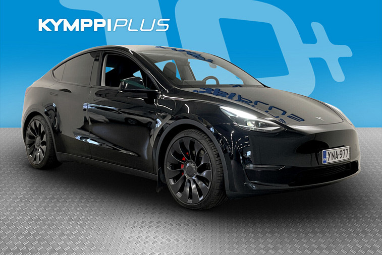 Tesla Model Y Performance - Performance 457 hv, adaptiivinen vakionopeudensäädin, lämpöpumppu, akuston esilämmitys, neliveto, lasikatto, sähköluukku, lämmitettävä ratti, CarVertical puhdas, katveavustin