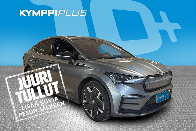 Skoda Enyaq Coupe 80x 4x4 RS iV - Urheiluistuimet muistilla / Hierova kuskin istuin / Matrix LED / Vetokoukku / Keyless / Lasikatto / ACC / 360 kamera