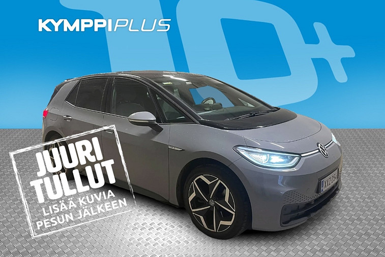 Volkswagen ID.3 Pro S Tour 150 kW, akku 77 kWh, 5-paikkainen - Lämpöpumppu / ACC / Navi / LED / 2x renkaat vanteilla