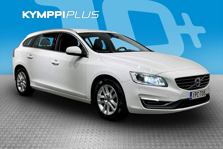 Volvo V60 D4 Classic Summum aut - Webasto kellolla ja puhelinohjauksella, vetokoukku, nahkaverhoilu, sähkösäätöinen kuljettajan istuin muistilla, Xenon-ajovalot, pysäköintitutkat edessä ja takana, digimittaristo, Summum-varustelu
