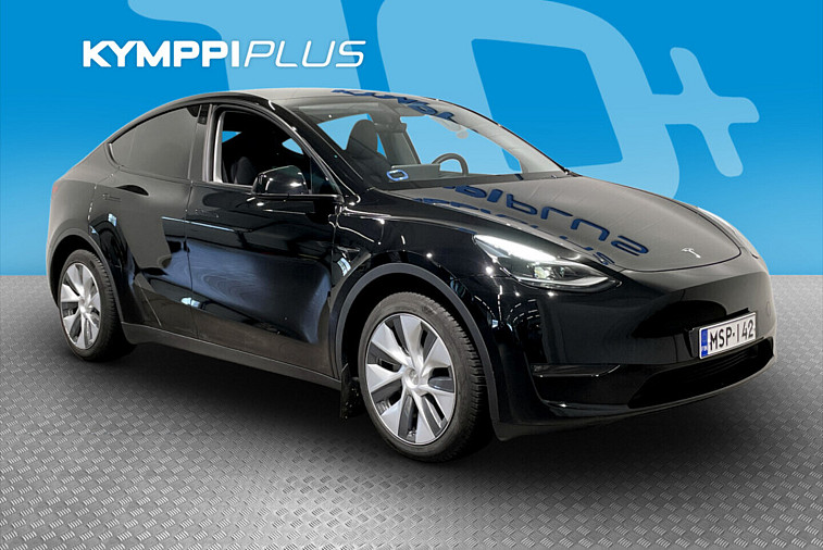 Tesla Model Y Long Range - Koukku / Tehdastakuu / Mustat Nahat / Lasikatto