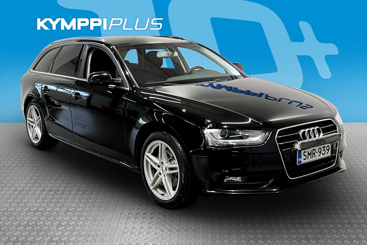 Audi A4 Avant 2,0 TDI clean diesel 110 kW - Vetokoukku, katsastettu 9/2026, lämpöpaketti (lohkolämmitin, sisäpistoke ja sisäpuhallin), Xenon-ajovalot, urheiluistuimet, automaattinen ilmastointi, vakionopeudensäädin, Bluetooth, sumuvalot