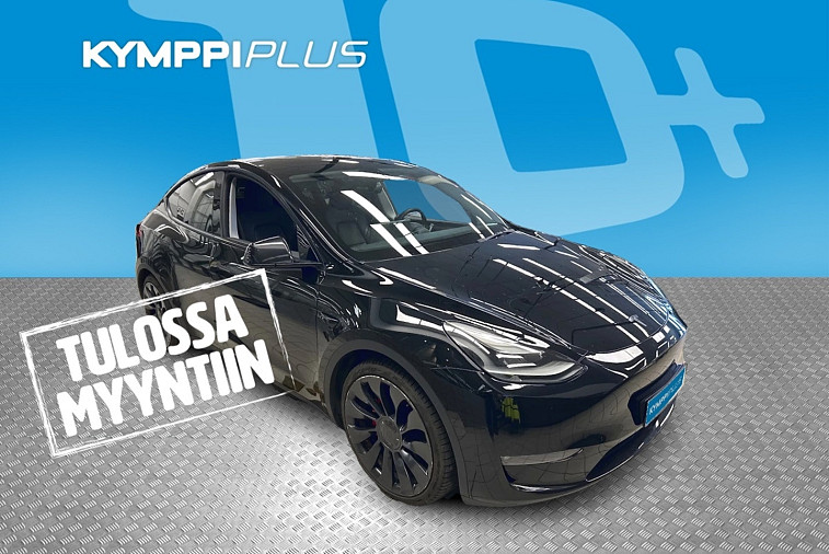 Tesla Model Y Performance - Takuu voimassa / 1 omistaja / Nahkaverhoilu / Matrix-LED / Lämpöpumppu / Lasikatto / Premium Audio / ACC