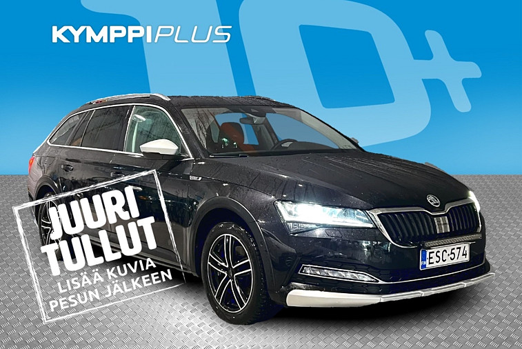 Skoda Superb Combi 2,0 TDI 190 4x4 Scout DSG Autom. - Jakohihna vaihdettu 2025 / Suomi-auto / Neliveto / Lisälämmitin / Vetokoukku / Matrix-LED