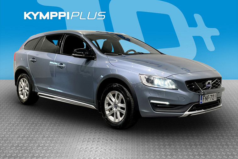 Volvo V60 Cross Country D4 AWD Business Classic aut - Suomi-auto, huollettu 8/2026, neliveto, nahkaverhoilu, kuljettajan muistipenkki, lämmitettävä ohjauspyörä, lisälämmitin ajastimella, irrotettava vetokoukku, navigointi, Xenon-ajovalot, kaarrevalot