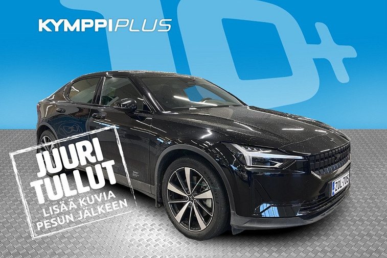 Polestar 2 Standard Range Single Motor, 170kW, 69kWh - SoH 94.1% / Plus / P.Kamera / CarPlay / Lämpöpumppu / 2 x renkaat ja vanteet