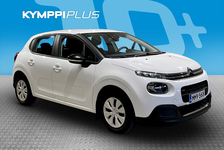 Citroen C3 PureTech 82 Feel - Kahdet renkaat vantein / Hyvä huoltohistoria / Ilmastointi / Vakionopeudensäädin / Peruutustutka / Bluetooth