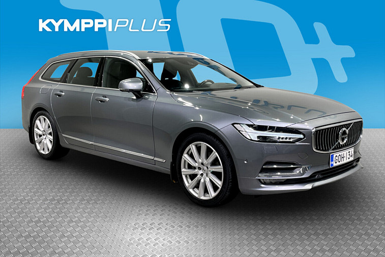 Volvo V90 D5 AWD Inscription aut - ACC / Nahka sisustus / Sport penkit / Alletaittuva koukku / Juuri huollettu ja hihna vaihdettu / VOC / LED / Keyless Go