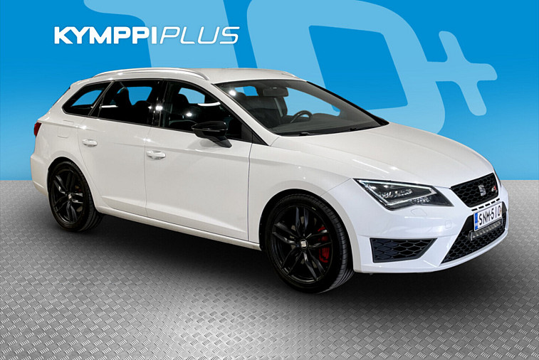Seat Leon ST 2,0 TSI 280 Cupra DSG - Kahdet renkaat vantein / Suomi-auto / LED -ajovalot / Urheiluistuimet / Nahka-Alcantara / Cruise / Pysäköintitutka