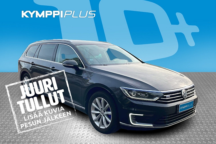 Volkswagen Passat Variant GTE Plug-In Hybrid 160 kW (218 hv) DSG-automaatti - LED / ACC / Nahkaverhoilu / Webasto / P.kamera / Kessy / P.tutkat / Koukku