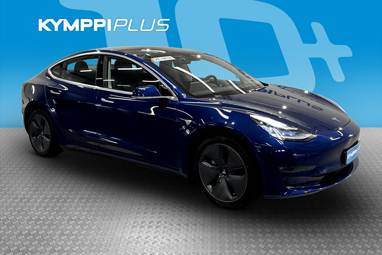 Tesla Model 3 Long-Range Dual Motor AWD - SoH 88,3% / 2x Renkaat vanteineen / ACC / Lasikatto / LED