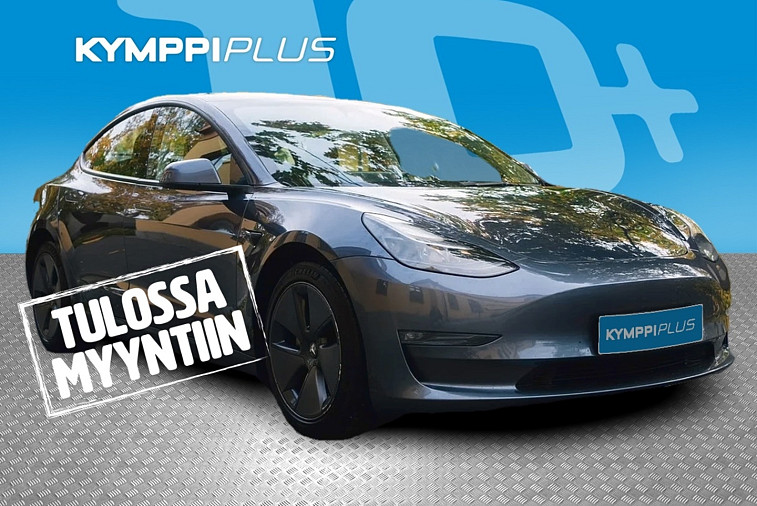 Tesla Model 3 Long Range - Kahdet renkaat ja vanteet, Adaptiivinen vakionopeudensäädin, Ratinlämmitin, Akuston esilämmitys ja lämpöpumppu