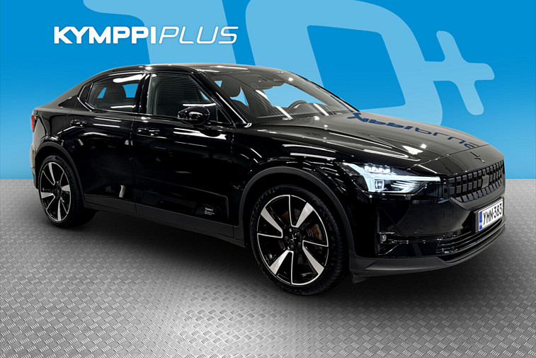 Polestar 2 Long Range Dual Motor, 300kW, 78kWh - Soh 94.0% / Pilot ja Plus paketit / 2 x renkaat / Acc / Panoraama / Pixel Led