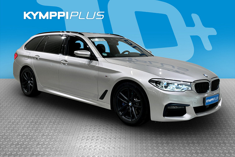 BMW 530 G31 Touring 530i A xDrive M Sport 252 hv - Adaptiivinen vakionopeudensäädin / Head-Up Display / Vetokoukku / Nahkaverhoilu / Penkinlämmittimet / Adaptiiviset LED-ajovalot / Navigointi / Digitaalinen mittaristo / Avaimeton käynnistys